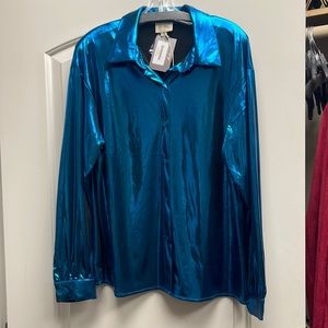 BIBI Button Down Metallic